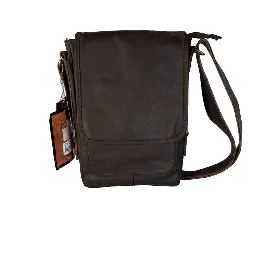 Rothco Leather Military Tech Bag 57950 Brown Minimalist Travel